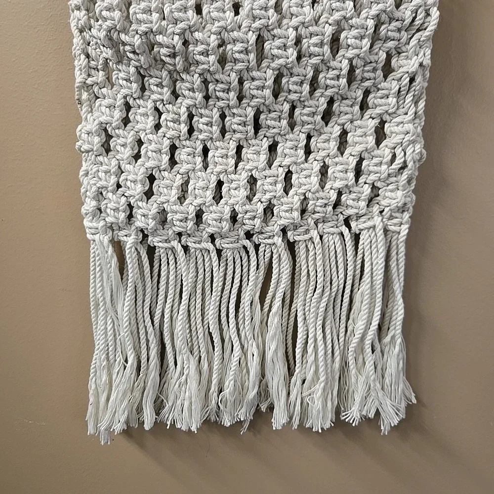 Macrame Boho Wall Hanging Wall Pocket,‎ 10x26